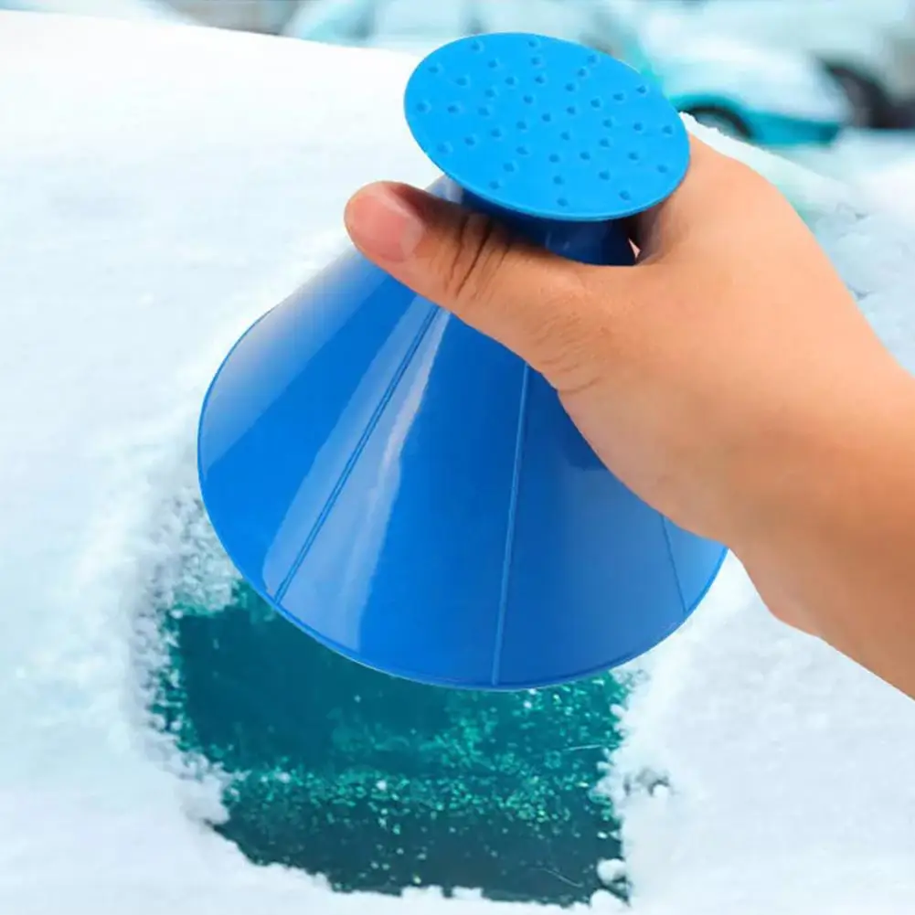 Winter Auto Car Magic Window Windshield Ice Scraper Shaped Funnel Snow Remover Deicer Cone Tool Scraping A Round Deicing windshield shovel windshield deicing instrument snow ice scraper car deicer