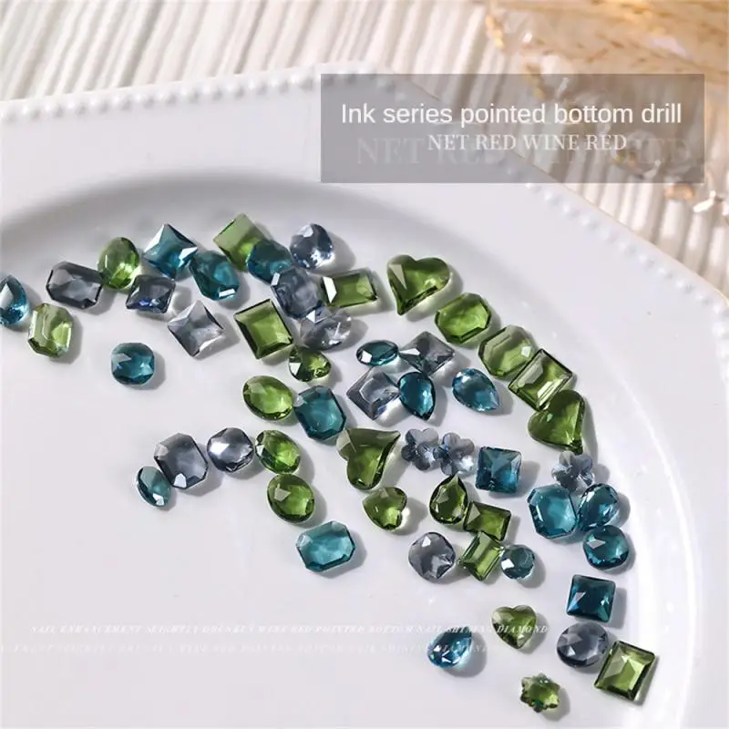 

Хрустальное украшение для ногтей, удобное в использовании износостойкое яркое цветное долговечное красивое модное полимерное украшение