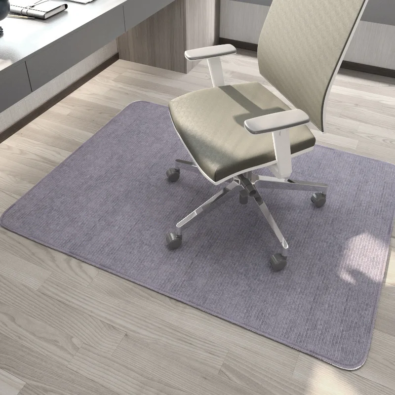 RULDGEE New Adhesive free Self adhesive Corduroy Floor Mats Office Desk Pad Gaming Swivel Chair