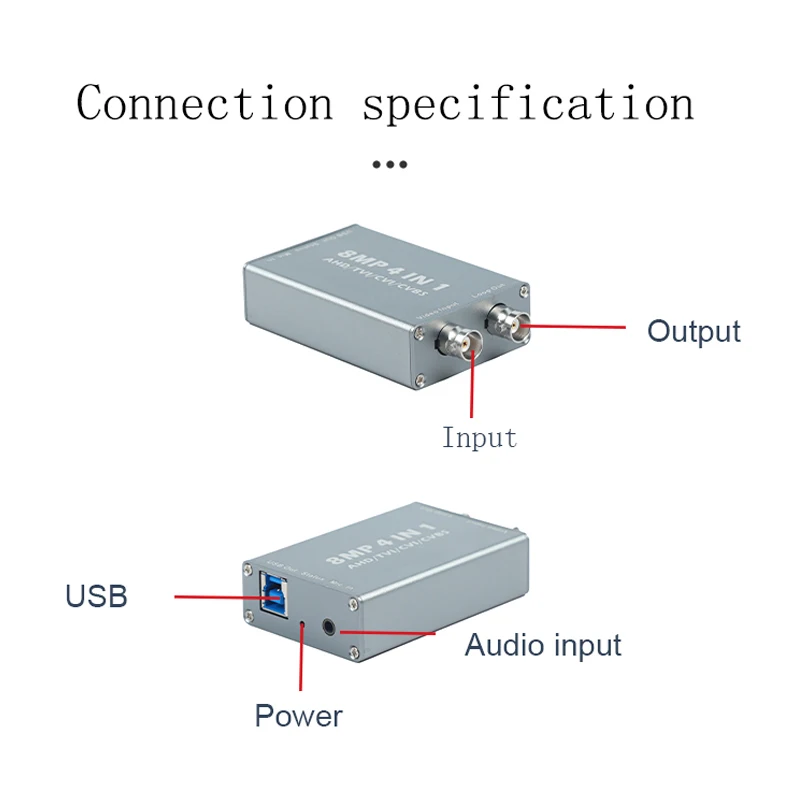 SDI /VGA/CVI/TVI AHD-USB 비디오 캡처 및 USB 3.0 출력 1080 캡처 아날로그 신호 비디오 컨버터