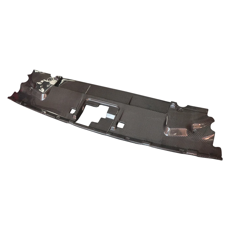 Carbon Fiber Engine Compartment Cooling Plate For Ford Mustang 2.3T 5.0 2015- Replace Water Tank Radiator Cover Accessories