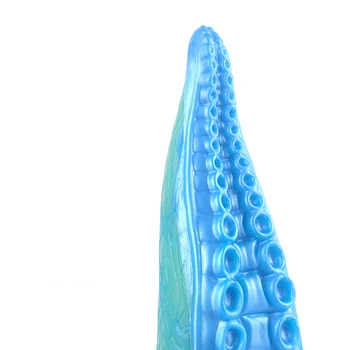 YOCY Large Tentacle Dildo Liquid Silicone Anal Plug Deep Sea Color Octopus Animal Dildo With Suction Cup For Vaginal G-Spot 6