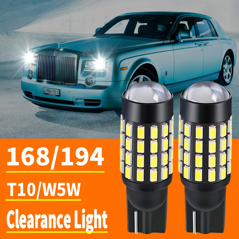 2pcs Car 5w5 Led Bulb T10 W5w Led No Error Signal Light Canbus 12v