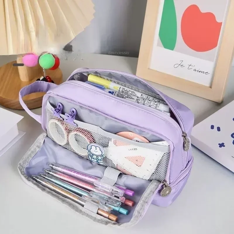 Pencil Case Three-layer Pen Holder School Kits Supplies