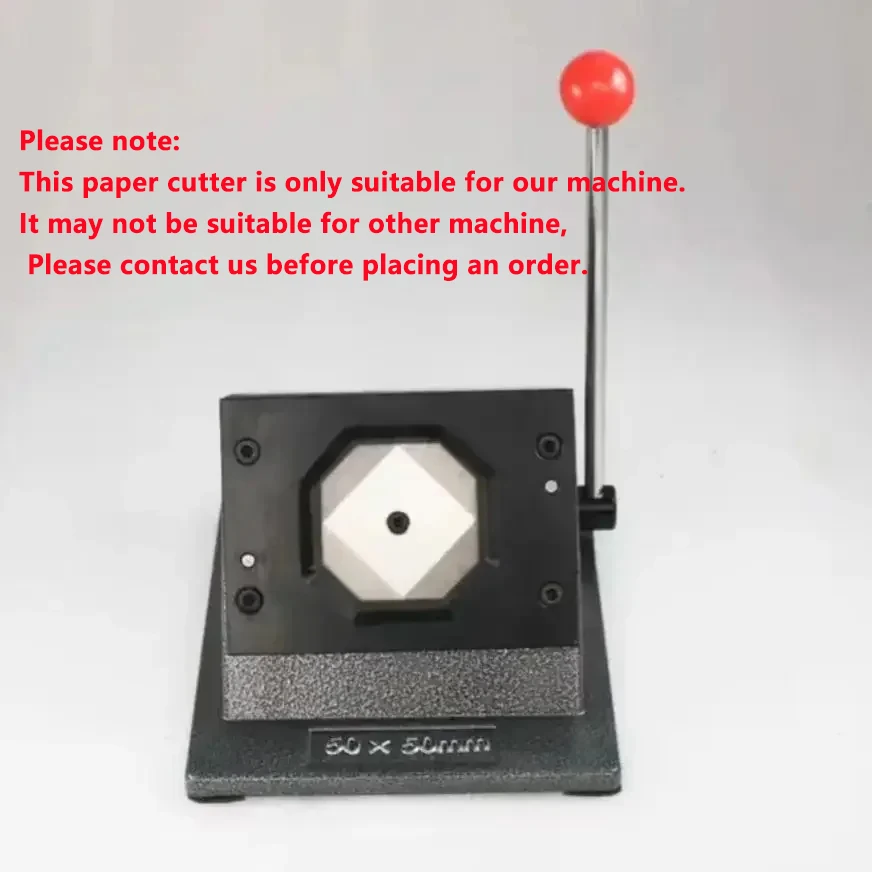 Square Refrigerator Badge Press Rotating Machine 63.5x63.5mm Mold Magnet Metal Paper Cutter 100PCS Magnet Material Parts