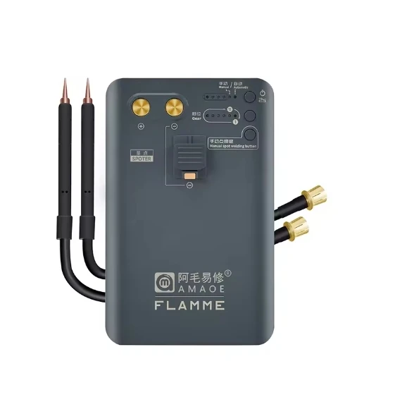 AMAOE Star Point Spoter Pro Double Pulse Portable Spot Welding Machine Lithium Battery Cell Nickel Sheet Soldering Pen 7