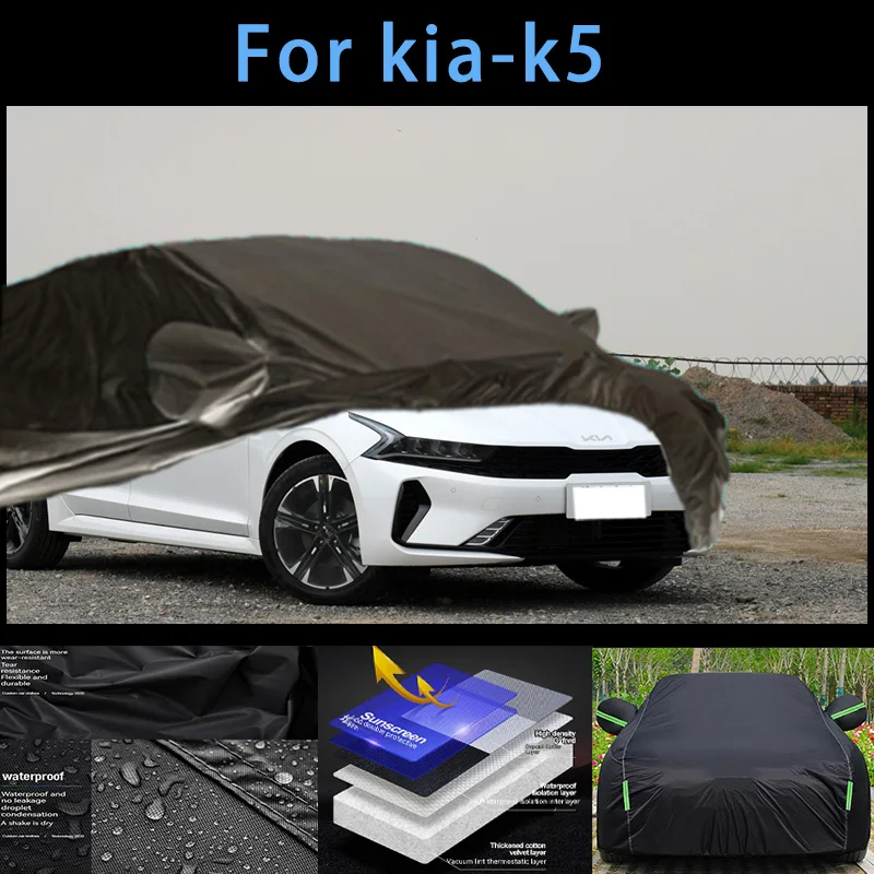 

For kia-k5 Outdoor Protection Full Car Covers Snow Cover Sunshade Waterproof Dustproof Exterior Car accessories