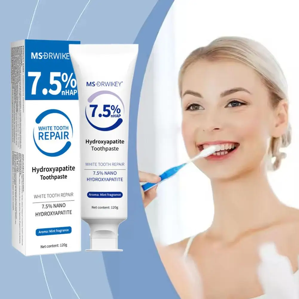 Hydroxyapatite Toothpaste 1pcs for Plaque Removal Stain Cleaning Oral Hygiene Whitening Fresh Breath and Brighter Teeth
