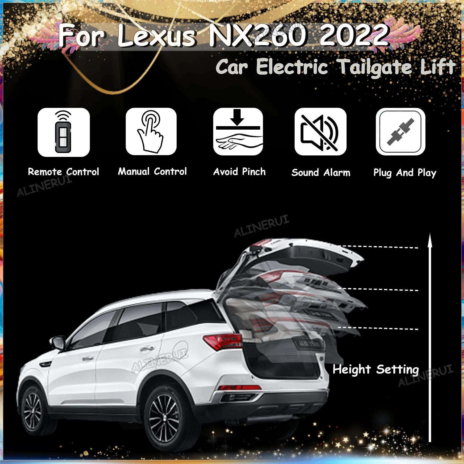 

For Lexus NX260 2022 Car Electric Tailgate Lift System Kit Auto Tail Gate Opener Automatic Lifting Rear Door