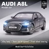 1:32 Audi A8L Alloy Car Model Diecasts Toy Vehicles Collectible Hobbies Gifts Static Die Cast Voiture for Boys Child Gift 1