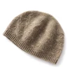 100% Wool Knitted Hat for Women Winter Autumn Fashion Elastic Ear Protect Soft Warm Cashmere Beanies Solid  Ski Cap Skullies 2