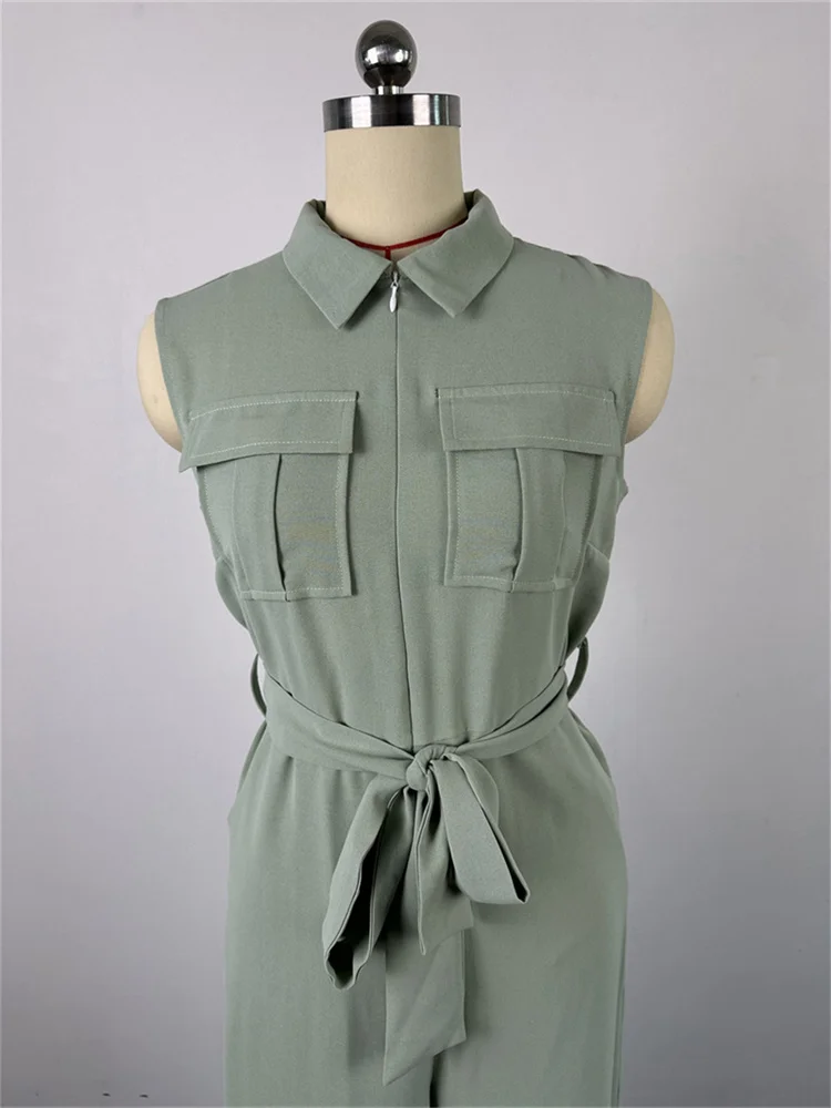 Wmster Jumpsuit Women Solid Off Shoulder Romper Wide Leg Pockets Long with Bandage New Fall Clothes Wholesale Dropshipping 2024