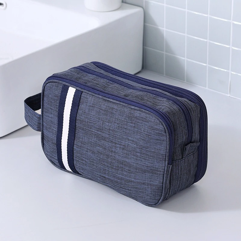Versatile Travel Toiletry and Shaving Organizer with Three Compartments