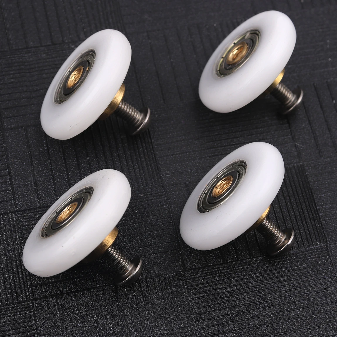 Sliding Door Rollers 4pcs/set Durable Roller Shower Rooms Cabins Pulley Shower Room Roller /Runners/Wheels/Pulleys Diameter 19mm/23mm/25mm/27mm
