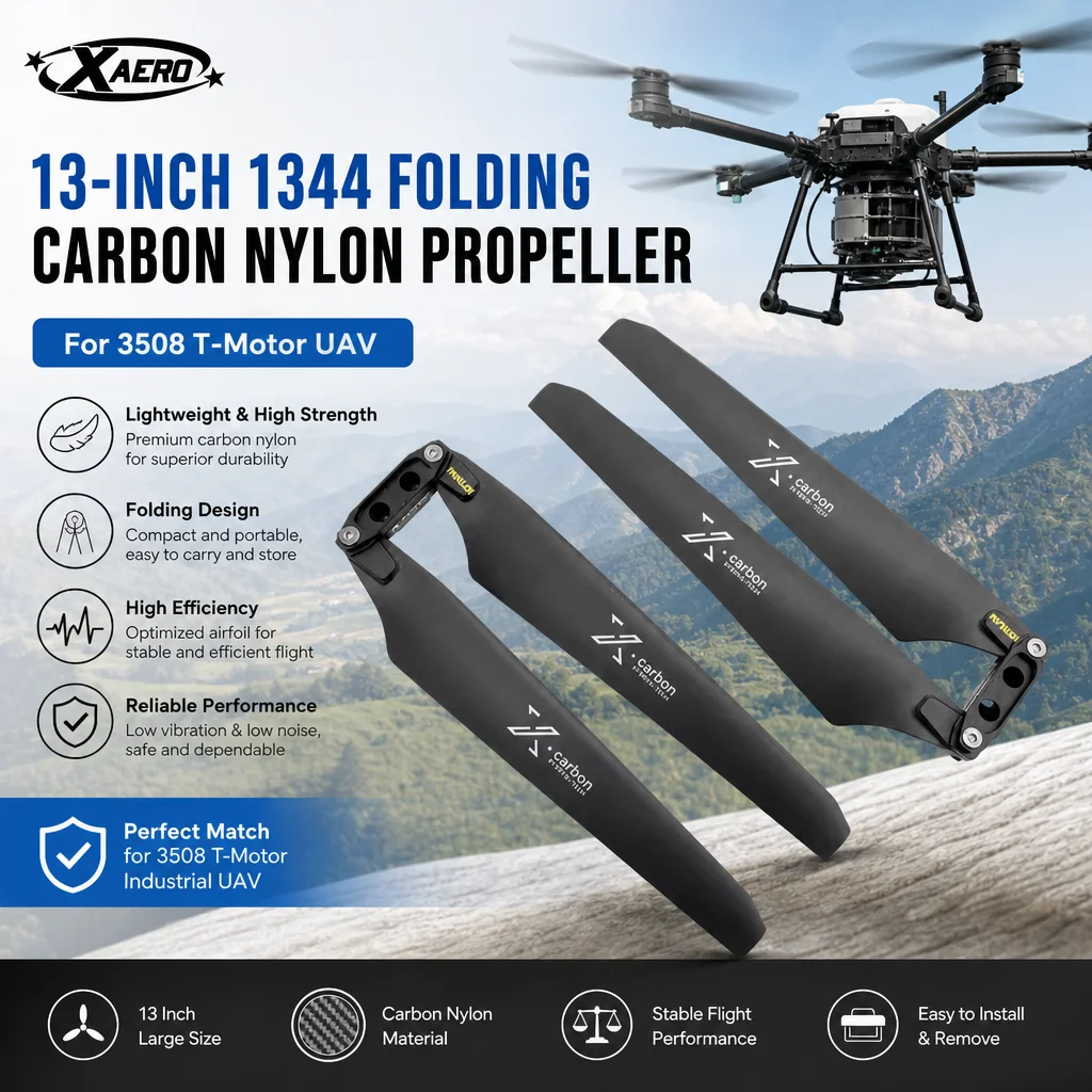 XAERO 13 Zoll 1344 Faltbarer Carbon-Nylon-Propeller für 3508 T-Motor UAV