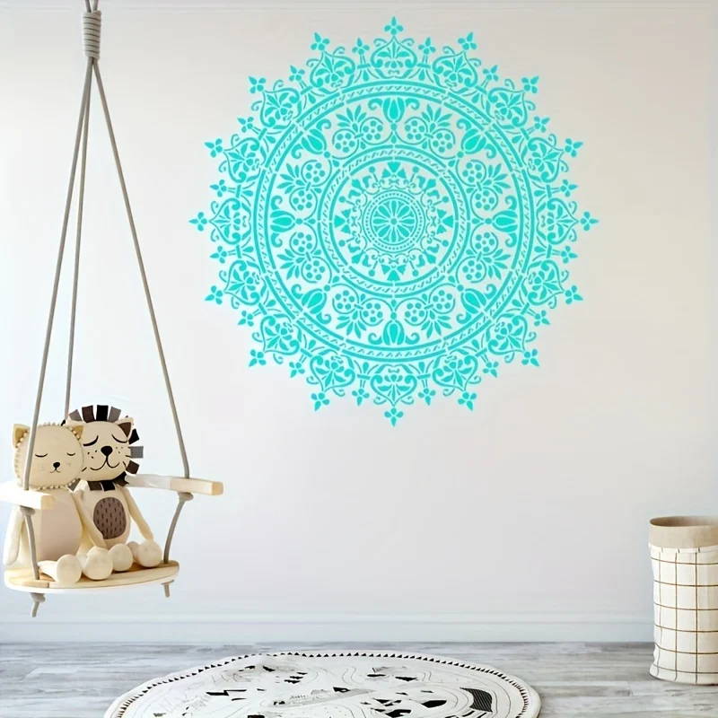 30 * 30cm 크기 DIY 공예 만다라 몰드, 그림 스텐실, 사진 앨범 엠보싱 종이 카드, 나무, 천, 벽 스텐실용