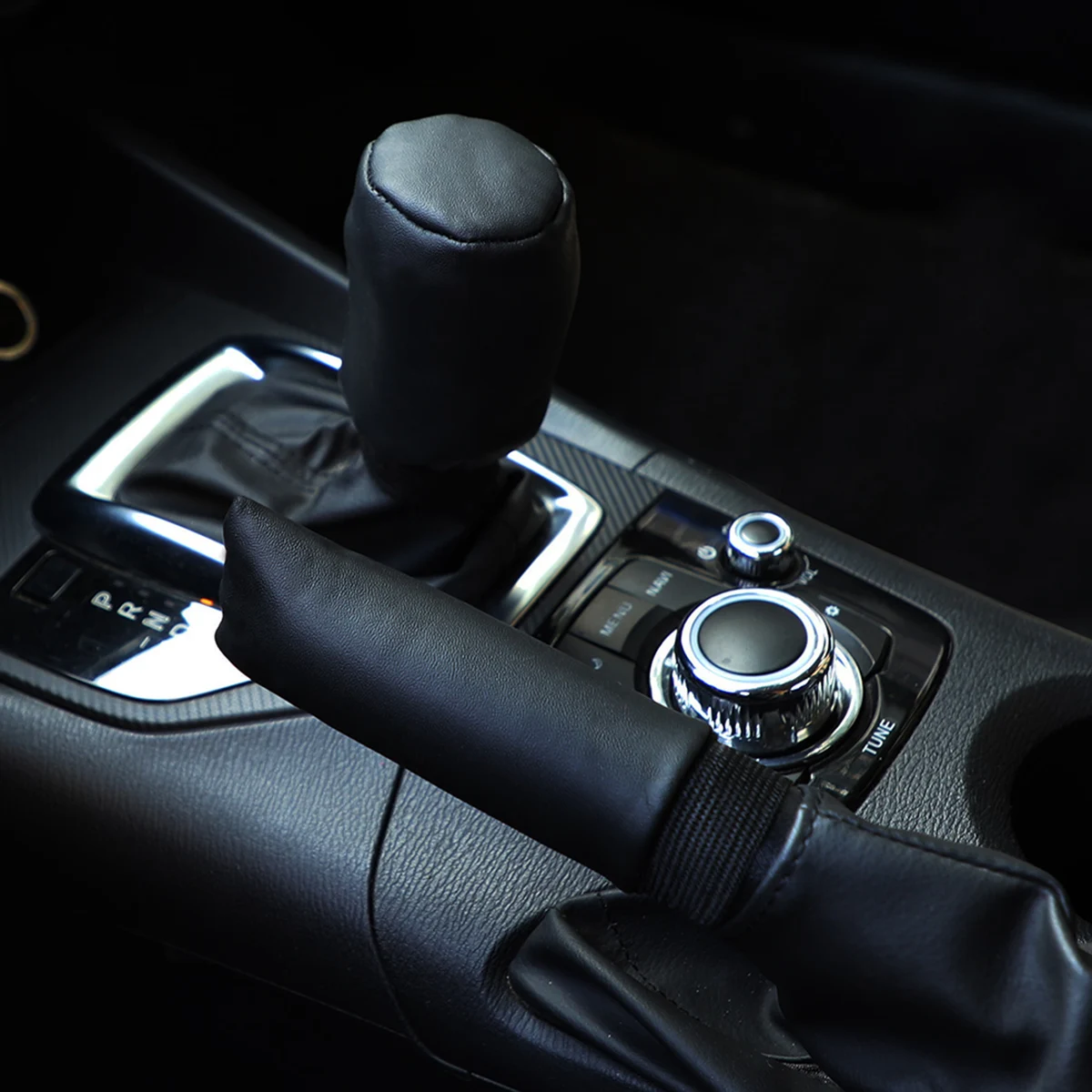 Car Supplies Handbrake Set Flash Diamond Encrusted Plush Leather Cloth Art Breathable GM Interior