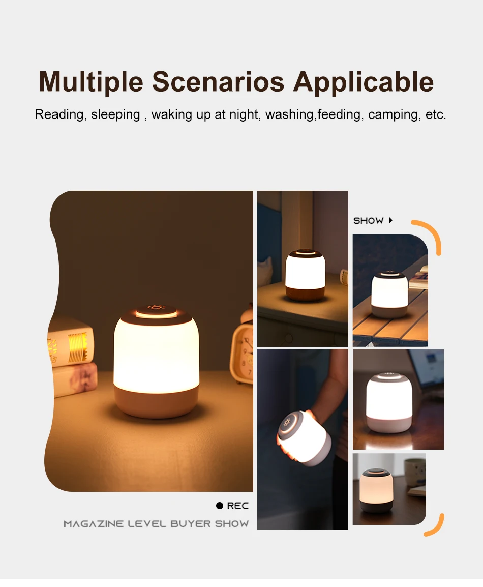 Rechargeable Bedside Light