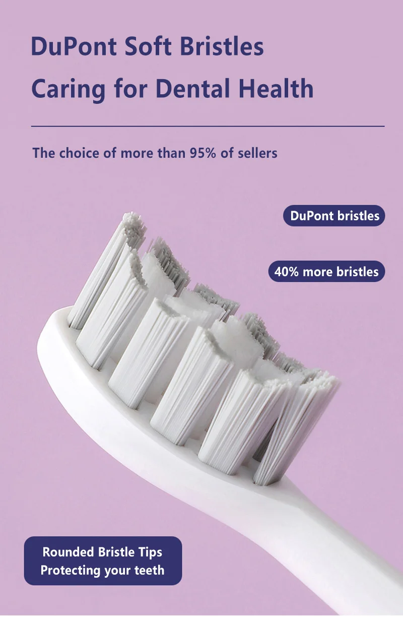 Xiaomi Ultrasonic Electric Toothbrush Rechargeable USB with Base for Adults 5 Modes Sonic Toothbrush IPX7 Waterproof Travel Box