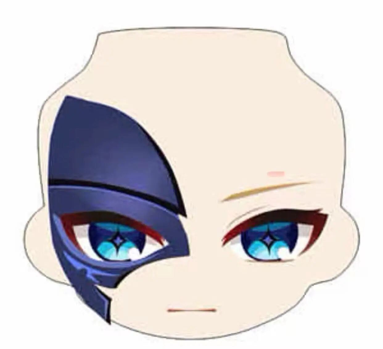 Dainsleif Ob11/ob22 Face GSC Clay Man Genshin Impact Water Sticker Faceplate Handmade Alternate Expression Doll Accessory