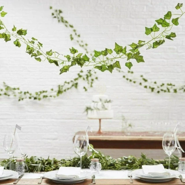 Artificial Garland Plants Wall Hanging Decoration Green Vine Fake Greenery  Silk Flowers Dinner Table Ornament Home Garden Decor - AliExpress