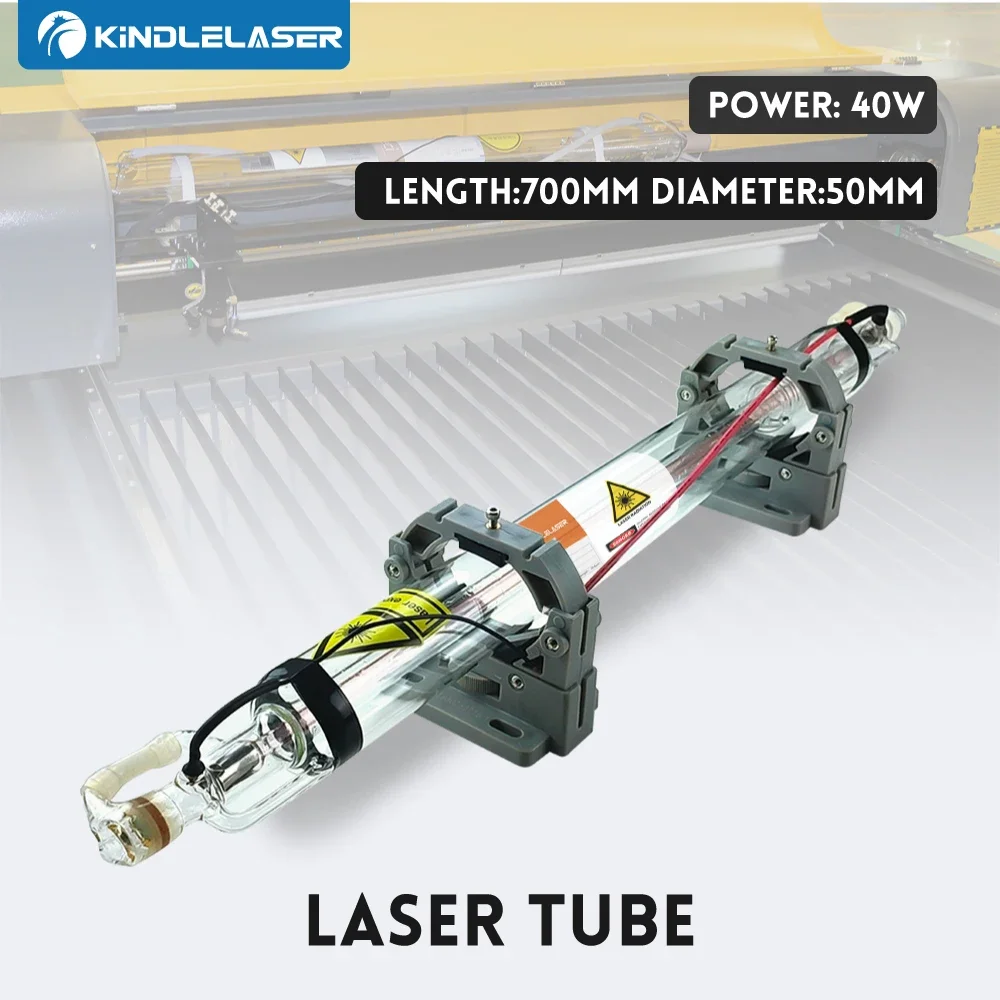 

KINDLELASER 40W Co2 Laser Tube Length 700MM Glass Laser Lamp for Co2 Laser Engraving Cutting Machine K40 Series High Quality
