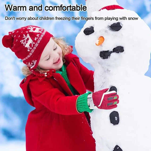 Guantes esquí para niños, manoplas invierno para nieve, guantes térmicos  para niños 3 a 13 años - AliExpress