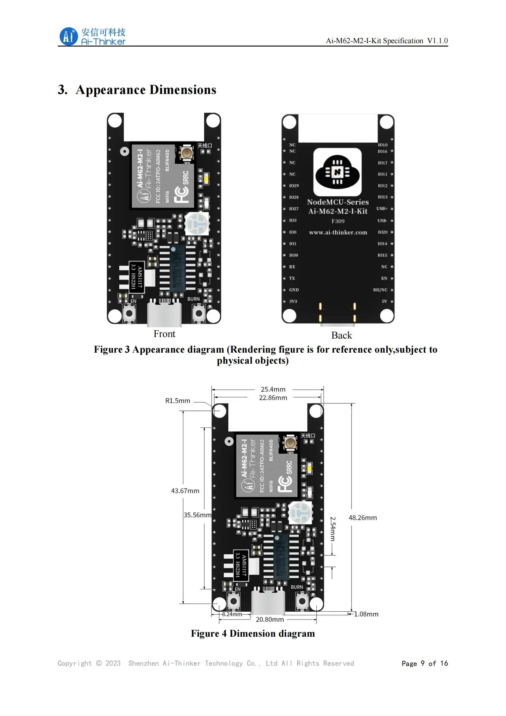 Ai-M62-M2-I Ai-M62-M2-I-Kit Entwicklung Bord WiFi6 + Bluetooth-kompatibel BLE 5,3 Combo Modul BL616 Chip 32-bit RISC-V MCU – Detail 23