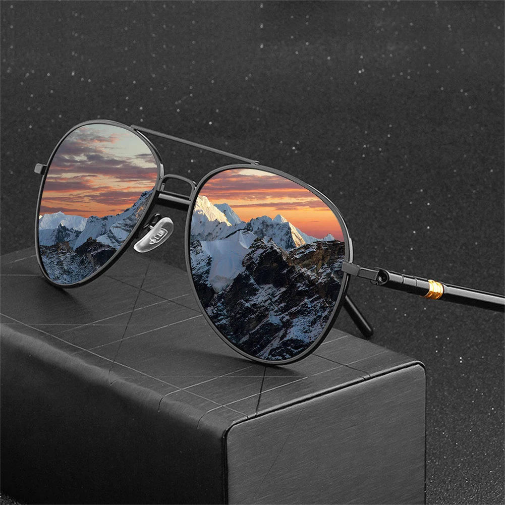 Classic Luxury Polarized Oval Sunglasses Vintage Brand Driving