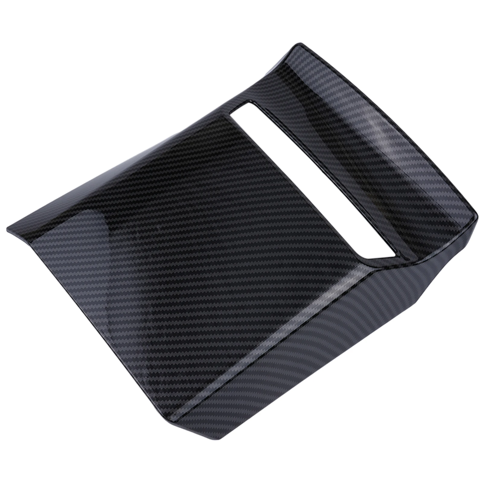 

For Kia EV6 2022-2023 1PCS Carbon Fiber Front AC Vent Outlet Cover Trim Anti-kick Center Bottom USB Charging Port Protection