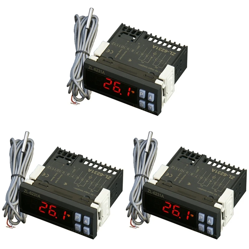 

AFBC 3X LILYTECH ZL-6231A, Incubator Controller, Thermostat With Multifunctional Timer