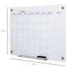 Wall Mounted Glass Organizational Daily Activity Board W/Markers and Dry Eraser 4
