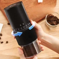 New Portable Electric Coffee Bean Grinder Household Wireless 30 Gears Externally Adjustable Coffee Machine Rechargeable Grinders 1