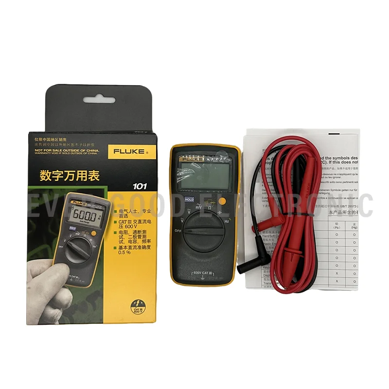 Fluke 101 F101 Digital Basic Pocket Multimeter Messgerät AC DC Volt Tester