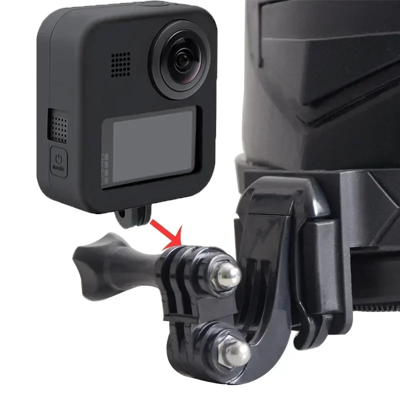 Motorcycle Helmet Chin Stand Mount Holder For GoPro Hero11 10 Full Face Holder For Yi DJI Go Pro Action Camera Accessories