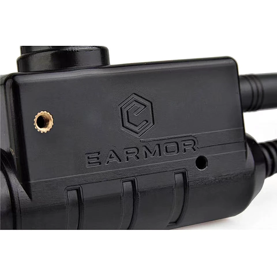 EARMOR M52 hadi Posta távirat és telefon Adapter Protekció hogy Teletonbeszélgetés Harcászati Előadás vmiről headse Posta távirat és telefon Adapter számára Airsoft Fegyver earmor MSA sordin/3m pe