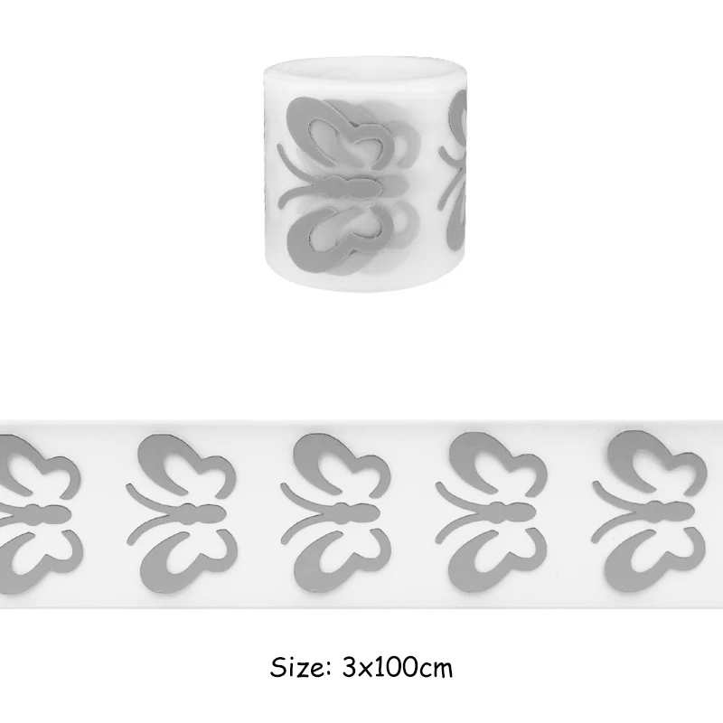 Silver Reflective Animal Design Thermal Patches - DIY Iron-On Transfers