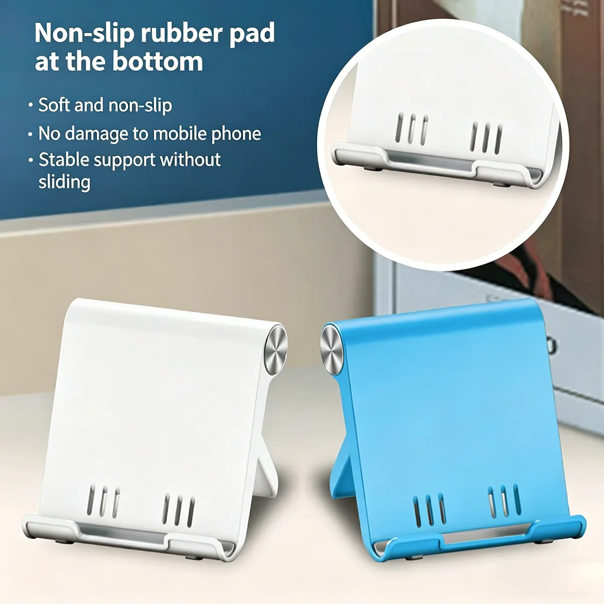 Phone Holder Stand Mobile Support Tablet Stand for iPhone Samsung & All Cell Phones Portable Mobile Holder - 5