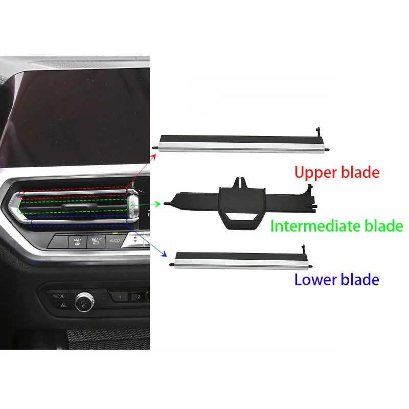 Car Front Middle AC Air Conditioner Vent Grill Slider Clip Repair Kit For BMW 2 3 4 Z4 Series F40 F44 G20 G28 G29