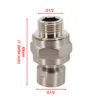 G1/2 Shower Head Adapter Female And Male Thread Rainfall Shower Handheld Shower Connector Swivel Angle 23° Accessory 5