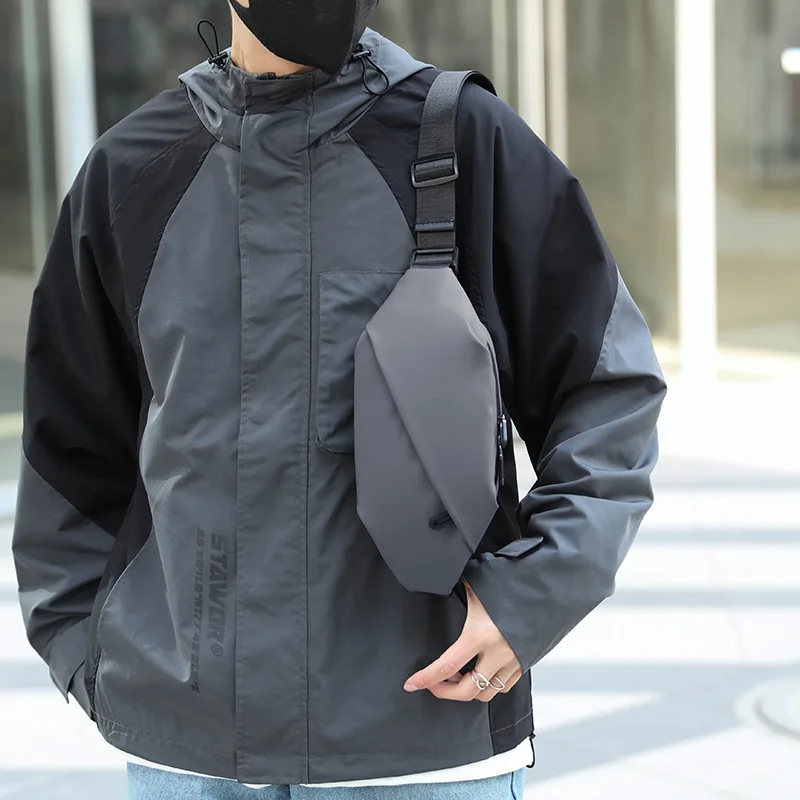 

Мужская Минималистичная поясная сумка для занятий спортом на открытом воздухе, бега, бега, Мужская водонепроницаемая поясная сумка, стильная нагрудная сумка через плечо