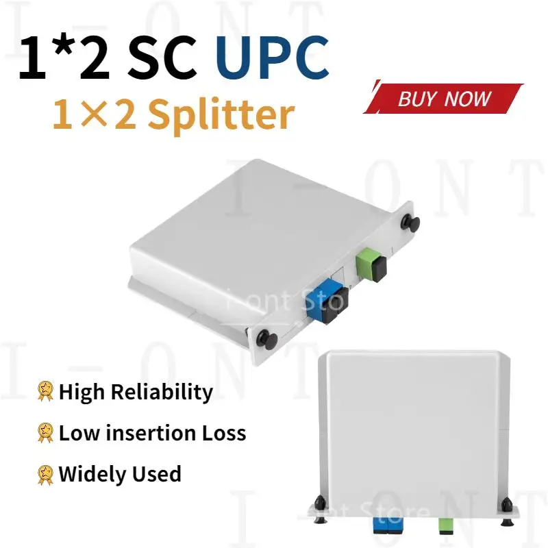 Spedizione Gratuita 1X2 Sc/Upc Splitter Tipo Di Inserimento A Cassetta Splitter A Fibra Ottica Plc 1X2 Splitter Scatola Ottica In Fibra Ftth