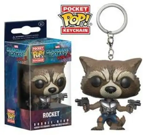 thumbnail image 4 of FUNKO MOVIES Guardianes de la Galaxia 2 Groot bailando Baby Groot llavero juguetes Star-Lord Rocket Bobble-Head llavero juguetes, 4 of 5