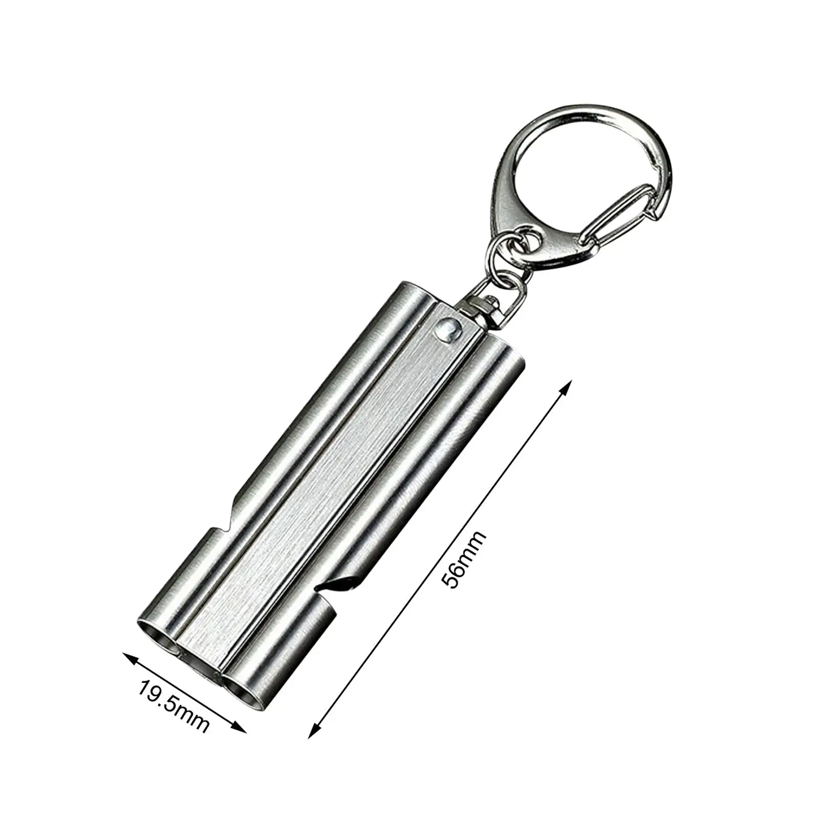 Lifeguard Safety Whistle Referees Whistle Compact Stainless Steel Survival Whistle for Fishing Training Camping Kayak Traveling