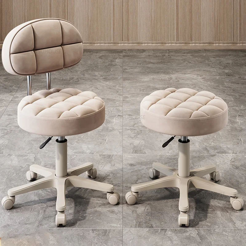 Beauty Salon Chair Simple Barber Chairs Beauty Salon Special Lifting Swivel Chair Barber Shop Round Stool Modern Salon Furniture Home Makeup Chair