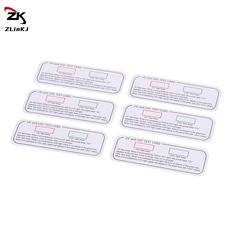 (ZYDD01) 10PCS 라이트 테스트 카드 UVA UVC 테스트 카드 광파장 표시 카드