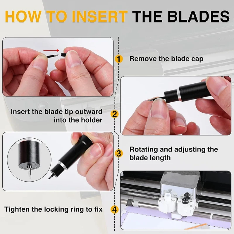 New Deep Cut Blade And Housing For Cricut Maker, Deep Point Blade For Maker 3/Maker/Explore 3/Air 2/Air/One Cutting Machine