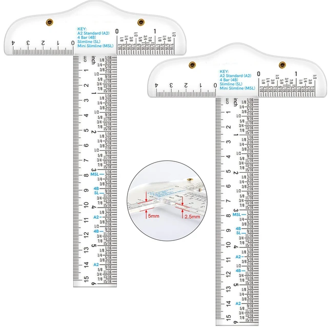 6 Pcs Clear Ruler 6 Inch - 8 Inch - 12 Inch Small Ruler with Centimeters  and Inches Straight Edge Rulers for Kids School Office Supplies