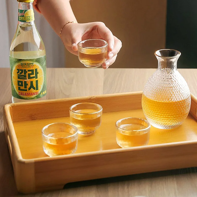 Japanese Style Hammered Wine Glass Shot Glass Beer Cup Set Bar Accessories Sake Pot Drinkware Shot Glasses for Vodka Bartender