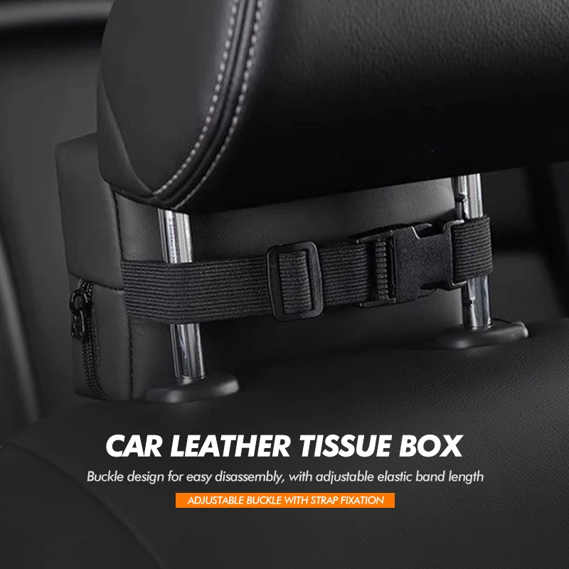 카시트 뒷좌석 걸이식 티슈 가방 버클 스트랩 BMW 1 2 3 5 7 시리즈 X1 X2 X3 X4 X5 X6 G20 G30 G11 G12 용 간편 설치